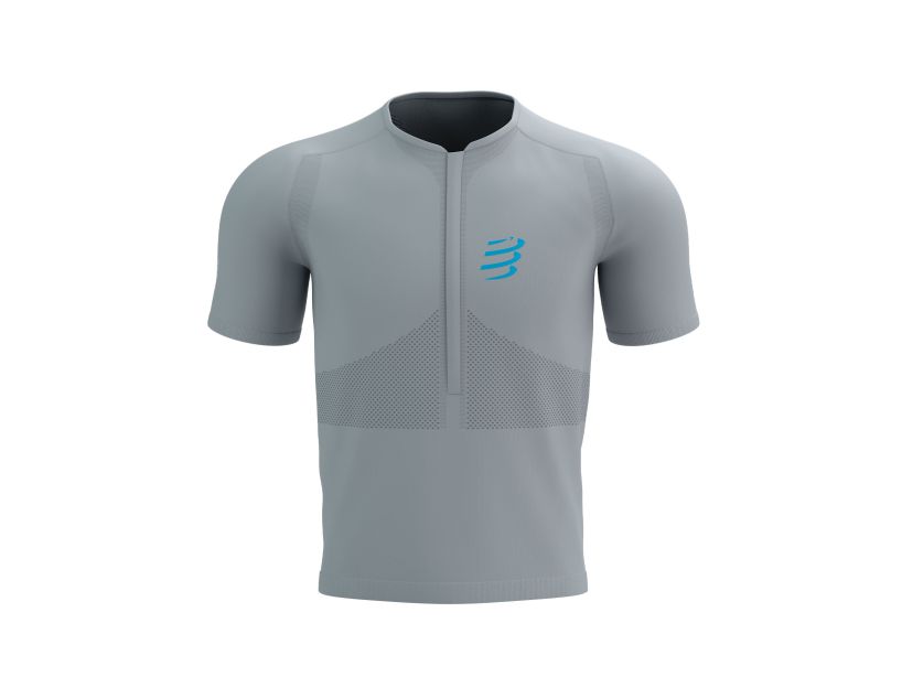 TRAIL HALF-ZIP FITTED SS TOP - ALLOY